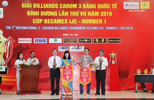 Khai mạc giải Billiards Carom 3 băng quốc tế Bình Dương tranh cúp Becamex IJC – Number1