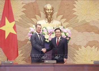 Chủ tịch Quốc hội hội Vương Đình Huệ  tiếp Phó Chủ tịch thứ nhất Hội đồng Liên bang Nga