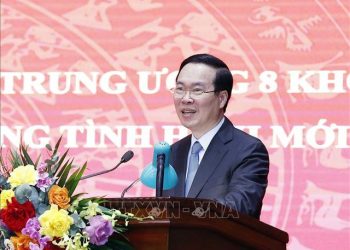 Chủ tịch nước Võ Văn Thưởng dự Hội nghị tổng kết thực hiện Chiến lược bảo vệ Tổ quốc tại Hà Nội