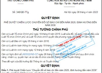 Phê duyệt Chiến lược Chuyển đổi số báo chí: Xây dựng cơ quan báo chí theo hướng chuyên nghiệp, hiện đại