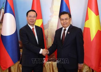 Chủ tịch nước Võ Văn Thưởng hội kiến Thủ tướng, Chủ tịch Quốc hội Lào