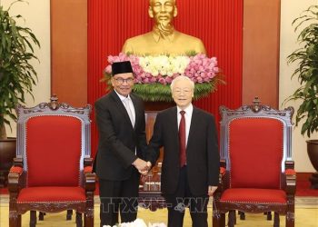 Tổng Bí thư Nguyễn Phú Trọng tiếp Thủ tướng Liên bang Malaysia