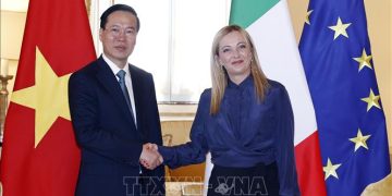 Chủ tịch nước Võ Văn Thưởng gặp Thủ tướng Italy Giorgia Meloni