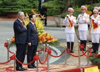 Chủ tịch nước Võ Văn Thưởng hội đàm với Tổng thống Cộng hòa Kazakhstan