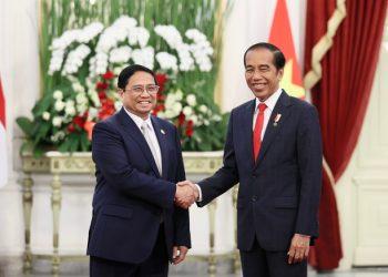 Thủ tướng Chính phủ Phạm Minh Chính hội kiến với Tổng thống Indonesia Joko Widodo.