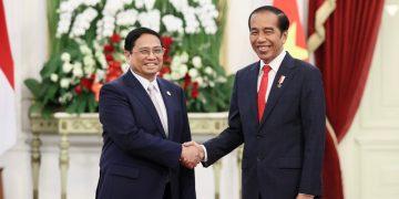 Thủ tướng Chính phủ Phạm Minh Chính hội kiến với Tổng thống Indonesia Joko Widodo.