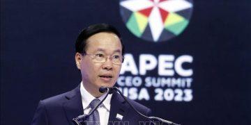 Chủ tịch nước Võ Văn Thưởng phát biểu tại Hội nghị Thượng đỉnh Doanh nghiệp APEC 2023