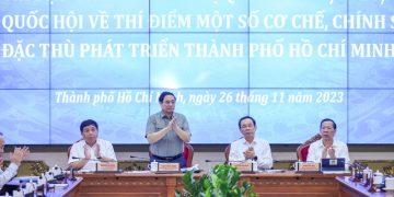 Thủ tướng chủ trì Hội nghị về thực hiện thí điểm cơ chế đặc thù phát triển thành phố Hồ Chí Minh