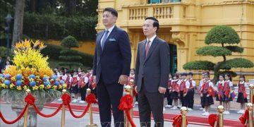 Chủ tịch nước Võ Văn Thưởng chủ trì lễ đón Tổng thống Mông Cổ thăm cấp Nhà nước tới Việt Nam