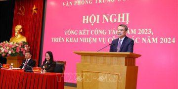 Văn phòng Trung ương Đảng tổ chức Hội nghị tổng kết công tác năm 2023, triển khai nhiệm vụ công tác năm 2024