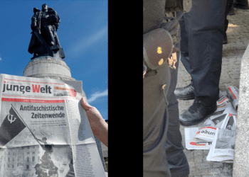 Tờ báo Thế giới Trẻ bị cấm ở đài tưởng niệm Liên Xô