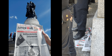 Tờ báo Thế giới Trẻ bị cấm ở đài tưởng niệm Liên Xô