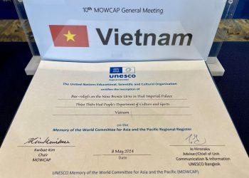 Những bản đúc nổi trên chín đỉnh đồng ở Hoàng cung Huế được vinh danh di sản tư liệu thế giới