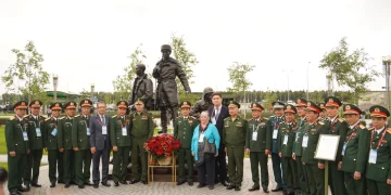 Lễ khánh thành tượng đài tưởng niệm các chiến sĩ tình nguyện quốc tế Việt Nam tại Nga