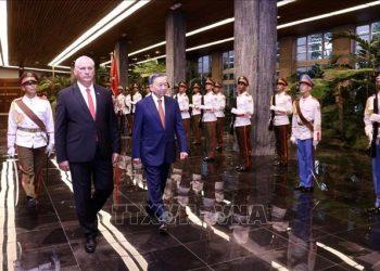 Bí thư Thứ nhất, Chủ tịch nước Cuba chủ trì Lễ đón chính thức Tổng Bí thư, Chủ tịch nước Tô Lâm