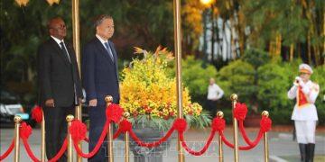 Tổng Bí thư, Chủ tịch nước Tô Lâm chủ trì Lễ đón chính thức Tổng thống Guinea-Bissau