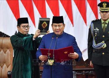 Tân Tổng thống Indonesia nhậm chức