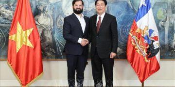 Lễ đón Chủ tịch nước Lương Cường thăm chính thức Cộng hòa Chile