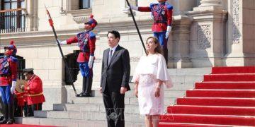 Lễ đón trọng thể Chủ tịch nước Lương Cường thăm chính thức Cộng hòa Peru