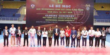 Bế mạc Giải Taekwondo Cảnh sát châu Á mở rộng năm 2024