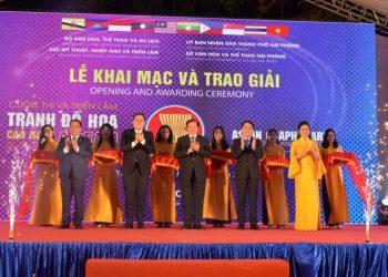 Cuộc thi và Triển lãm Tranh Đồ họa các nước ASEAN 2024 tại Hải Phòng