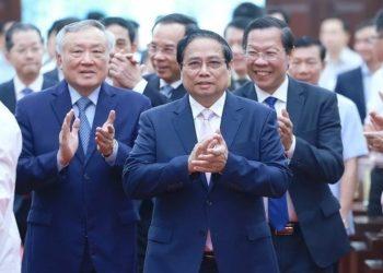 Thủ tướng Phạm Minh Chính dự lễ công bố xây dựng trung tâm tài chính tại thành phố Hồ Chí Minh