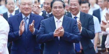 Thủ tướng Phạm Minh Chính dự lễ công bố xây dựng trung tâm tài chính tại thành phố Hồ Chí Minh