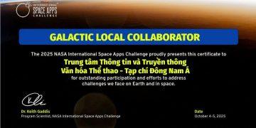 Việt Nam lần đầu tiên được NASA vinh danh tại Thử thách ứng dụng không gian Quốc tế 2025